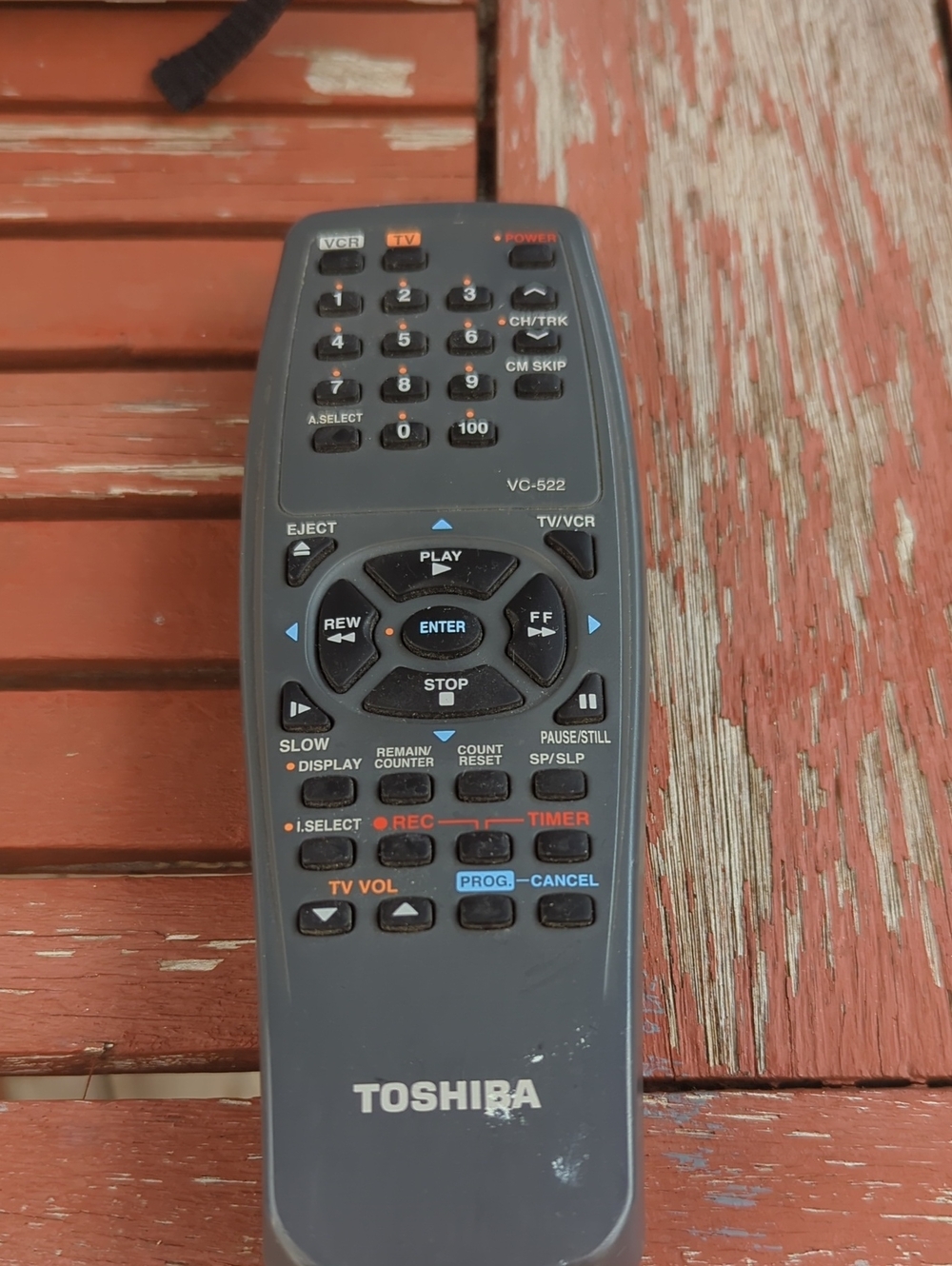 Toshiba Gray Remote Control with White Logo
